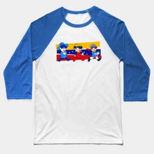 Cartoons of some venezuelan foods Baseball T-Shirt